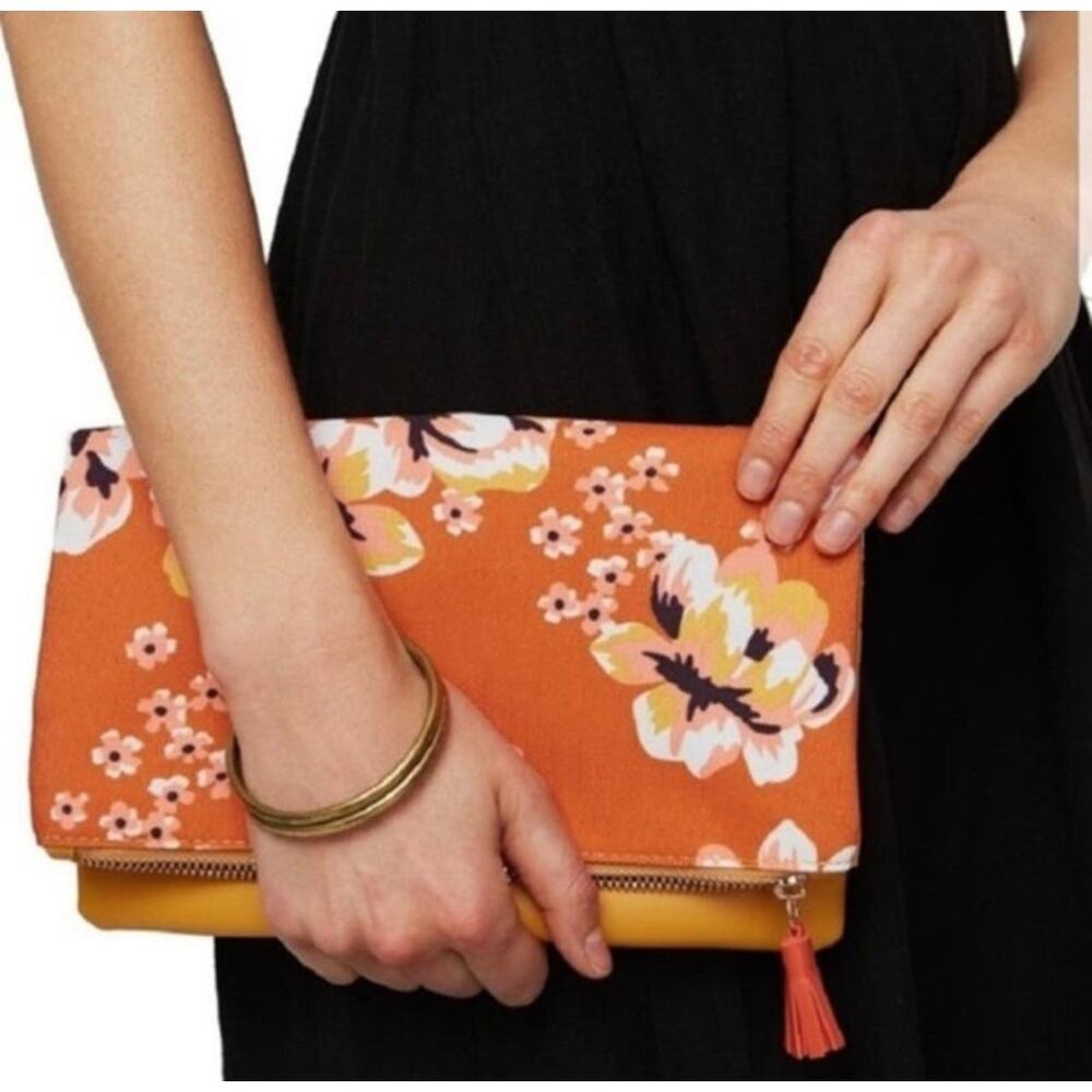 NEW RACHEL PALLY Reversible Floral Clutch w/ Duster
